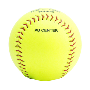 Bate De Sofbol Durable PU Core Softball Factory Ventas directas Pelotas De Sofbol Tamanaco 120i/120d Cuero y PVC Softballs - Product Image 4