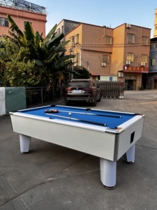 Mesa de <span class=keywords><strong>Billar</strong></span> de Lujo de 7FT/8FT con Monedero, de Cuero y MDF, para Uso Comercial y Doméstico, con Retorno Automático de Bolas - Directo de Fábrica China - Product Image 2