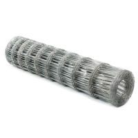 Rollo de Malla de Alambre de Acero Galvanizado, Tejido Simple, para Cercas de Ganado, Ovejas, Cabras, Vacas, Ciervos, Aislamiento de Granjas