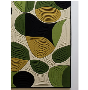 Tapis moderne abstrait géométrique en laine fait à la main tufté vert doux rectangulaire 4*6 9*12 tailles pour la maison, le bureau et le salon - Product Image 6