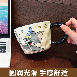 Tom And Jerry <b>Ceramic</b> <b>Mug</b> Single Cup Cartoon Design With Handle For Coffee Or Milk Office Use Birthday Gift - Product Image 4