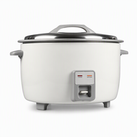 Cuiseur à riz commercial à tambour 3,6L-10L, 5 capacités, 1250W-2900W pour hôtel, restaurant, cantine