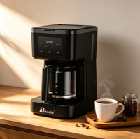 Cafetera Eléctrica de Goteo Anbolife de 14 Tazas con Apagado Automático y Función Mantener Caliente, Sistema de Agua Caliente Doméstico de 1.8L, OEM