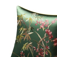 Moderne Meilan chrysanthème carré Polyester taie d'oreiller hôtel de luxe maison salon canapé coussin Style chinois fermeture éclair