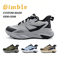 Fabricant de baskets décontractées à lacets personnalisées, mode variée, absorption des chocs, antidérapantes, chaussures de sport pour hommes