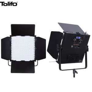 TOLIFO GK-J-100WAB LED 100w 바이 컬러 스튜디오 인터뷰 TV 비디오 라이트 패널 Barndoor 유튜브 라이브 스트림