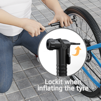 BAIMEI Mini pompe à vélo haute pression pompe à main pour VTT et vélo urbain