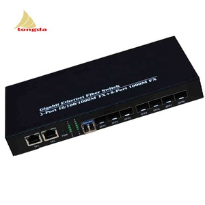 8 منافذ الألياف sfp و 2 منافذ RJ45 ألياف جيجابت التبديل من المهنية جهاز سويتش للشبكات - Product Image 3