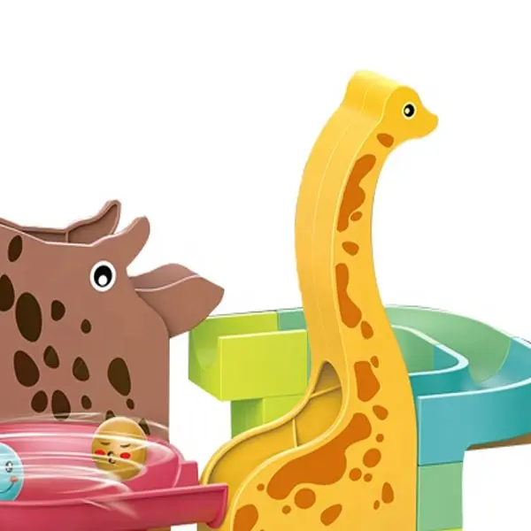 62PCS dinosaur slide marble run dinosaur building blocks Educational Construction Toys Bricks Set for Kids