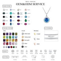 Moyu breloque personnalisée en argent sterling 925 collier fine mode pendentif bijoux colliers pour femmes