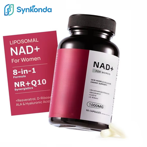 Suplemento <span class=keywords><strong>de</strong></span> NAD+ para Mujeres Adultas, Trans-Resveratrol, CoQ10, D-Ribosa, Promueve la Renovación <span class=keywords><strong>Celular</strong></span>, Energía, Piel Radiante, Salud, Sin Gluten, 90 Cápsulas - Product Image 1