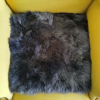 Coussin de siège confortable en fourrure de mouton d'Australie véritable, poil long, laine, doux, carré, rembourré, pour voiture, maison, extra épais, antidérapant, durable