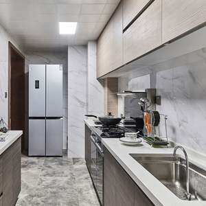 Mueble de Cocina Moderno para Apartamento Pequeño, Herrajes Sin Tiradores, con Horno, Listo para Armar, Completamente Equipado - Product Image 6