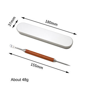 Aiguille à fleurs en acier inoxydable Aiguille en palissandre Bar à café Tirer Fleur Artifact Tirer Fleur Stylo Aiguille à crochet fantaisie - Product Image 3