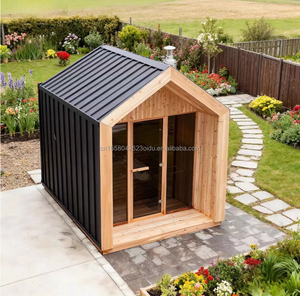 Современный сборный дом из легких стальных конструкций, контейнерного типа, с французской мансардной крышей, для использования в качестве мастерской, санузла, спальни или офиса. - Product Image 1