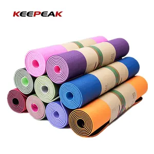 Keepeak Hersteller Großhandel Günstige 15mm Dicke Bunte Faltbare Tpe Yoga matte