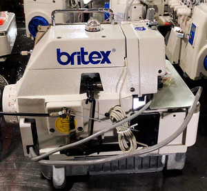Machine à coudre surjeteuse industrielle automatique à 4 fils Britex 747 haute vitesse, nouveau moteur 550W - Product Image 1