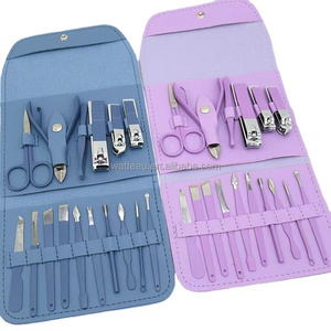 Kit de pédicure professionnel 16 pièces, acier inoxydable de haute qualité, coupe-ongles et ciseaux pour ongles des pieds, étui de voyage, ensemble de manucure et pédicure - Product Image 4