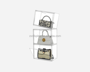 Vitrina de bolso transparente de acrílico personalizada de fábrica de Guangzhou, vitrina transparente de acrílico conveniente fácil de almacenar - Product Image 5