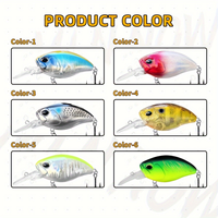 Nouveaux leurres de pêche crankbait 10,5g 4,8cm, leurres artificiels crankbait pour la pêche au bar, leurres flottants pour le brochet, vente en gros