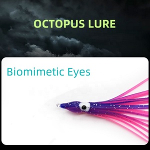3cm-9cm suave luminoso brillo Hoochie pulpo calamar falda curricán pesca señuelo venta al por mayor <span class=keywords><strong>Yozuri</strong></span> plástico suave falda calamar cebo - Product Image 5