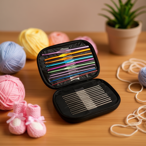 Ensemble d'aiguilles à crochet D0100HAKHZG en métal rond électroplaqué multicolores, kit de couture pour travaux manuels de tricot - Product Image 3