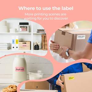 Etiquetas adhesivas térmicas rectangulares de colores, rollos de codificación de colores surtidos de <span class=keywords><strong>2x1</strong></span> pulgadas, laminación brillante impermeable de uso exprés - Product Image 5