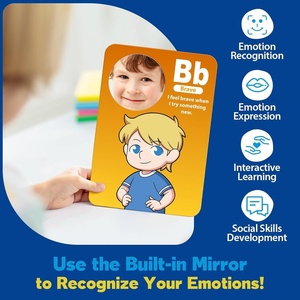 Carte Emozionali per Bambini, Flashcard per l'Apprendimento SEL con Abilità per Gestire le Emozioni, Carte sui Sentimenti con Specchio Integrato - Product Image 3