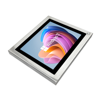 Panel PC de acero inoxidable de 15, 17 y 19 pulgadas con botones de montaje en pared integrado Windows Android Panel Industrial PC