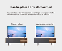 Televisor Inteligente QLED 4K de 100-120 Pulgadas con Sistema Operativo Android, Puerto USB, Resistente al Agua IP65, Carcasa Negra para Uso Doméstico, Hotelero y Comercial
