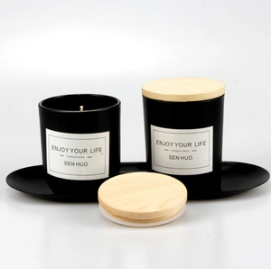 Scatola Regalo Personalizzata con Barattoli di <span class=keywords><strong>Vetro</strong></span> Vuoti da 8oz, 10oz, 14oz, Trasparenti, Profumati, Satinati o Neri, per Candele di Lusso da 10oz - Product Image 3