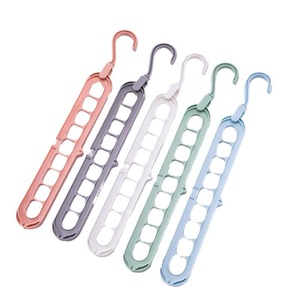 9 Hole Space Saving Magic Plastic <b>Hanger</b> 360 Rotating Multi-Function Folding Bedding Bathroom Injection Portable - Product Image 3