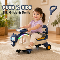 Voiture à bascule pour enfants en gros, voiture à bascule 360 Twist avec musique et lumière, 4 roues, pour enfants de 2 à 7 ans, voiture porteur pour enfants