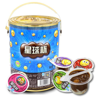 Snacks asiatiques Sweet Joy Star 1kg/baril Tasse à chocolat Grandes collations crémeuses, croustillantes et fruitées de l'après-midi Fabriquées à la main en Chine
