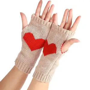 2 Pairs Winter Fingerless Gloves Mittens Elbow Length Arm Warmer Men Women  Gifts