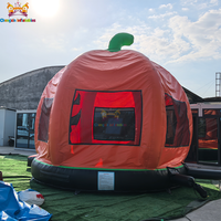 Château Gonflable Commercial Populaire avec Toboggan et Trampoline, Combo Maison de Rebond pour Halloween, Matériau PVC, Taille/Couleur Personnalisables, Garantie 3 Ans
