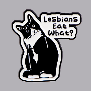 Pin Enamel Kutipan Humor LGBT, Bros Wanita, Pin Kerah Pria, Lencana Kucing Hitam, Aksesoris Kostum, Perhiasan Lucu, Hadiah - Product Image 1