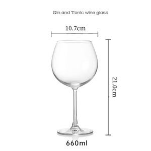 Copa de vino tinto de alta calidad soplada a mano personalizada copa de Brandy Copa 640 Ml Gin and Tonic cristal globo Vasos - Product Image 4