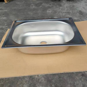 อ่างล้างจานสี่เหลี่ยมขนาดใหญ่ สแตนเลส 304 ผิวขัดเงา รูเดียว รับประกัน 5 ปีขึ้นไป - Product Image 5