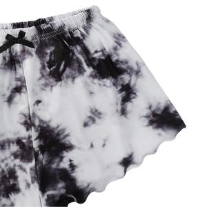 Impreso <span class=keywords><strong>de</strong></span> manga corta <span class=keywords><strong>Top</strong></span> Tie-dye Shorts <span class=keywords><strong>House</strong></span> Suit Cute Girl's Night Dress Pijamas suaves - Product Image 5