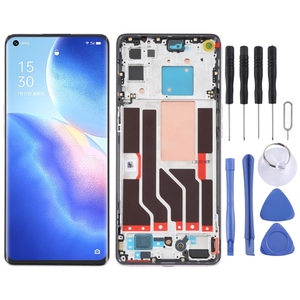 Hot Selling Original LCD-Bildschirm für OPPO Reno5 Pro 5G Digiti zer Voll montage mit Rahmen-LCD-Bildschirm <span class=keywords><strong>Display</strong></span> ersetzen - Product Image 1