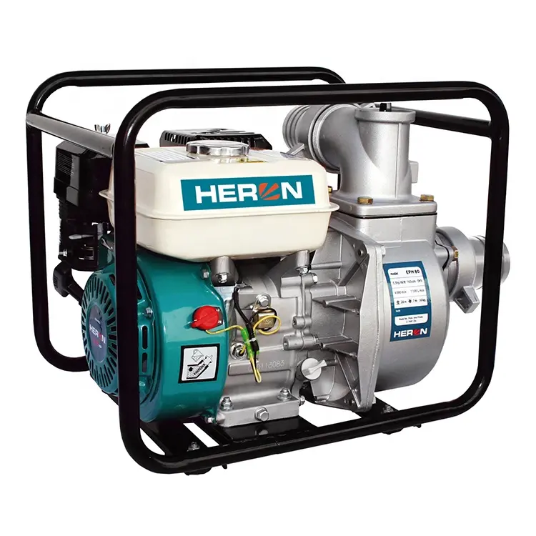 8895102 HERON 6.5HP yüksek basınçlı pompalama güç 1100L/dak alüminyum benzinli motor su pompası