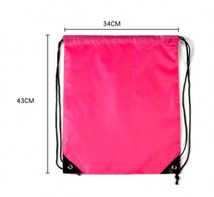 Custom Logo 210D Polyester Cloth <b>Drawstring</b> Advertising <b>Backpack</b> Marathon Outdoor Sports Fitness Basketball Bag - Product Image 2