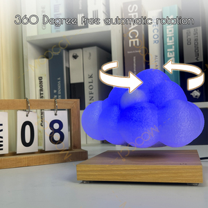 Modern Luxury Custom Night Lamp Soft <b>Lighting</b> Magnetic Levitation Floating Cloud LED Light for Home Office Bedroom <b>Decoration</b> - Product Image 4
