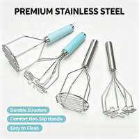 Prensa de Patatas de Acero Inoxidable Tc, Herramienta para Machacar Patatas, Triturador de Alimentos, Prensa de Patatas Doméstica, Utensilio de Cocina