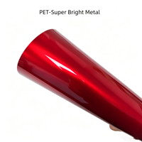 changement de couleur premium rouge satin chrome mat métallique vinyle rouleau forme voiture emballage film ferrari rouge