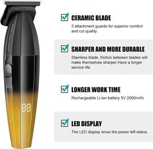 Professional T-<b>Blade</b> <b>Barber</b> Hair for Wireless Electric Trimmer for Men English Operating for Household Use OEM - Product Image 2