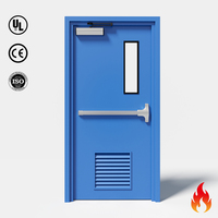Porte coupe-feu en acier insonorisée et acoustique, sur mesure, moderne, pour atelier, espace industriel ou bureau