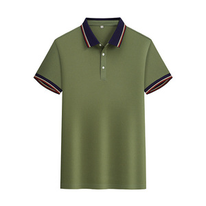 Camisa Polo Azul Marino para Hombre, Manga Corta, Color Sólido, Poliéster, Ropa de Trabajo, Uso Diario - Product Image 2