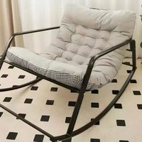 Chaise berçante loisirs Double chaise paresseuse pour chambre salon dormir Chaise longue inclinable large Double siège